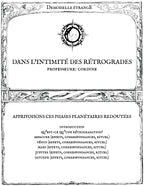 DANS L'INTIMITÉ DES RÉTROGRADES: Apprivoisons ces phases planétaires redoutées