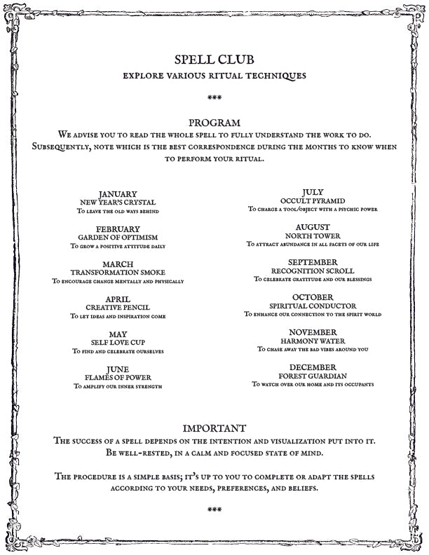SPELL CLUB: Explore various ritual techniques