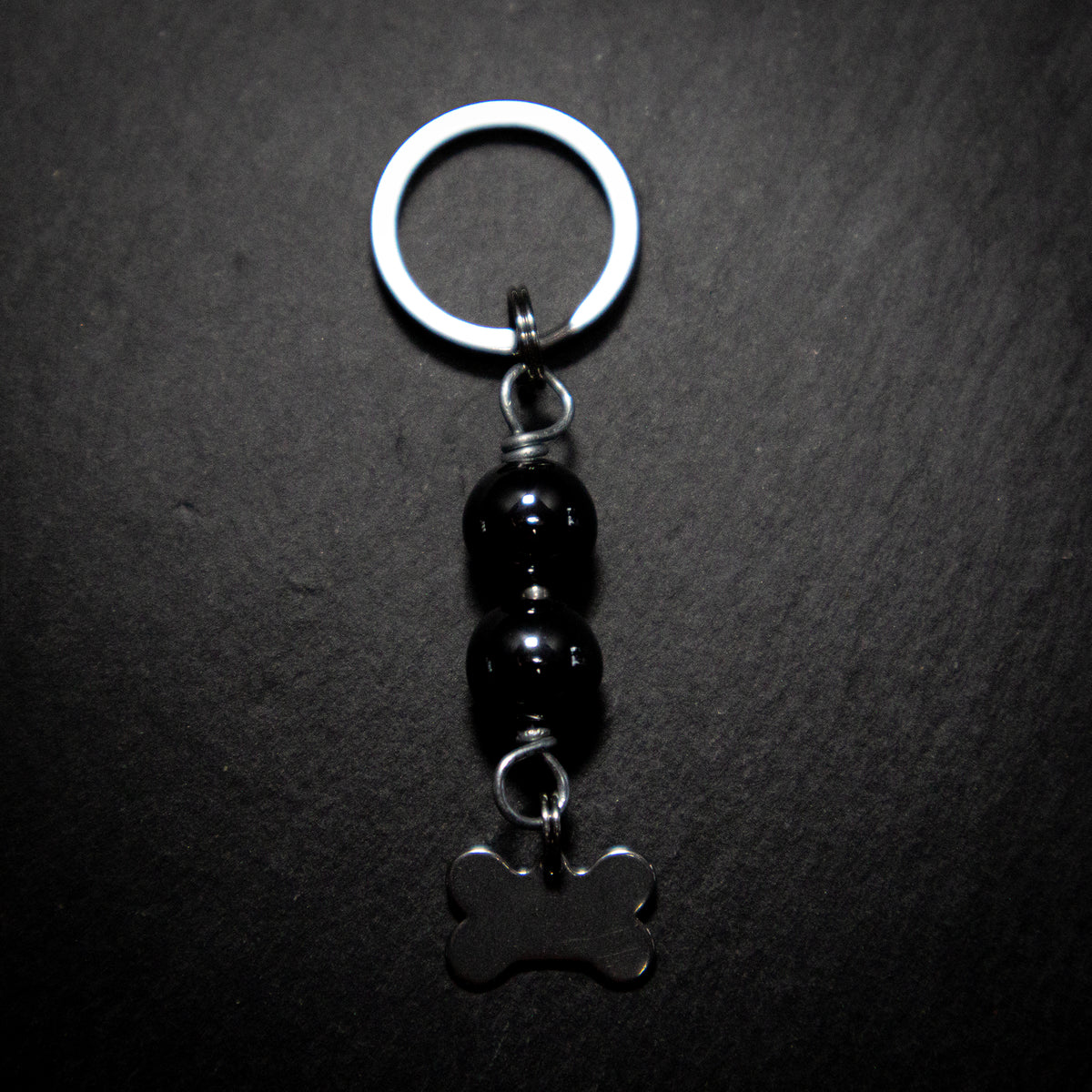 HEMATITE (Bone) Dog Amulet