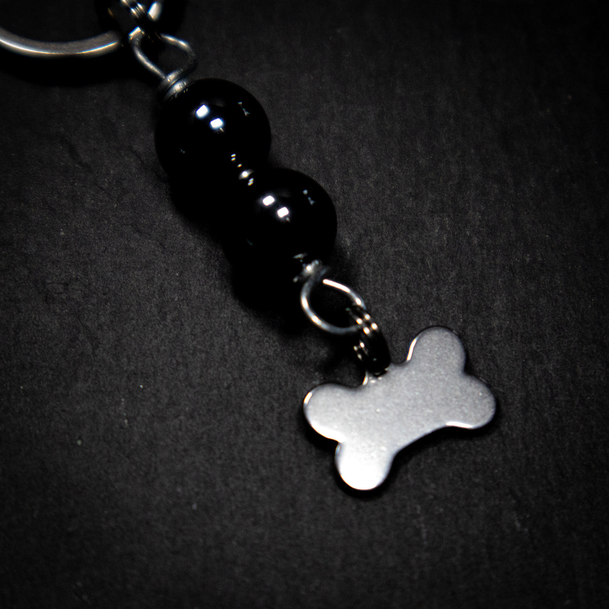 HEMATITE (Bone) Dog Amulet