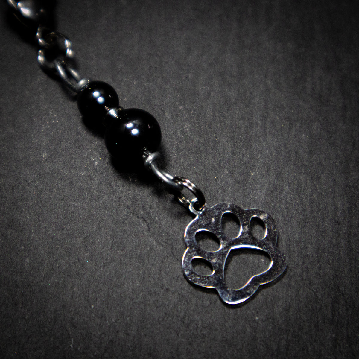 HEMATITE (Paw) Cat Amulet