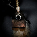 MOONSTONE Solo feathers Earring
