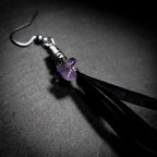 Solo earring BLACK FEATHERS