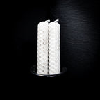 2 Chandelles DOUBLE MÈCHES aux herbes