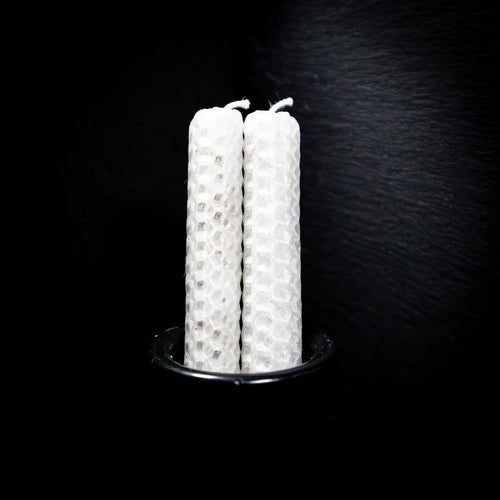 2 Chandelles DOUBLE MÈCHES aux herbes