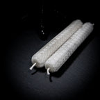 2 Chandelles DOUBLE MÈCHES aux herbes