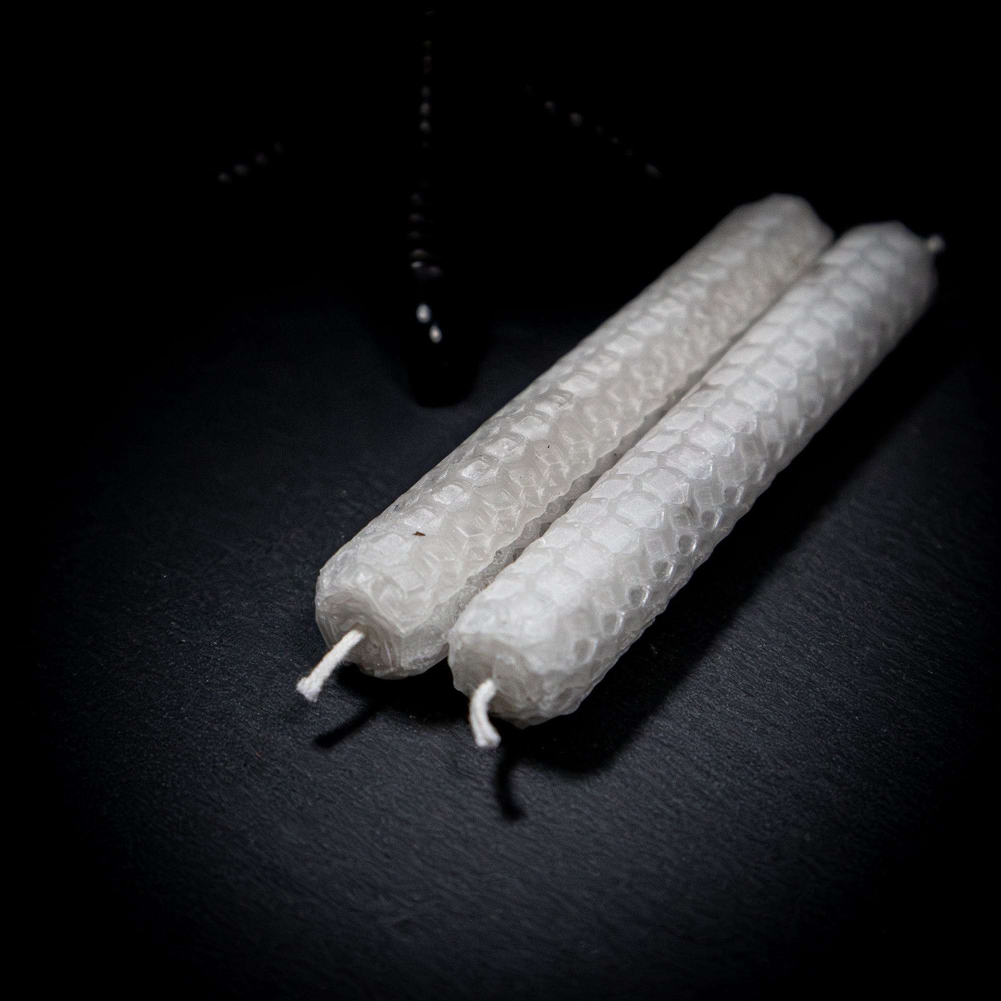 2 Chandelles DOUBLE MÈCHES aux herbes