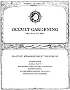 JARDINAGE OCCULTE : Planter et cultiver avec les énergies