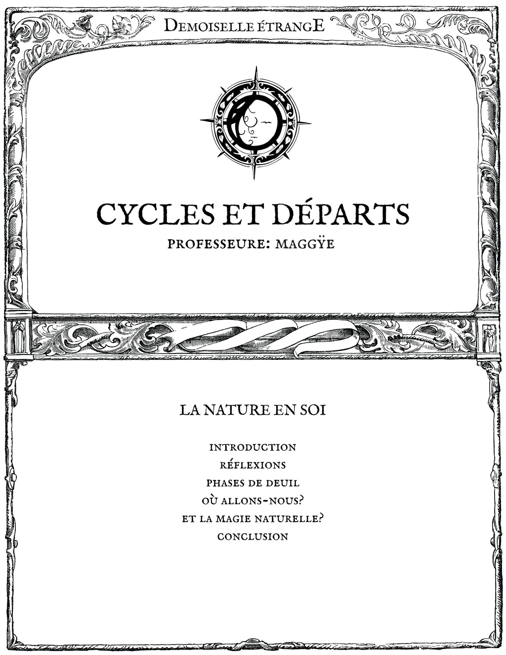 CYCLES ET DÉPARTS : La nature en soi