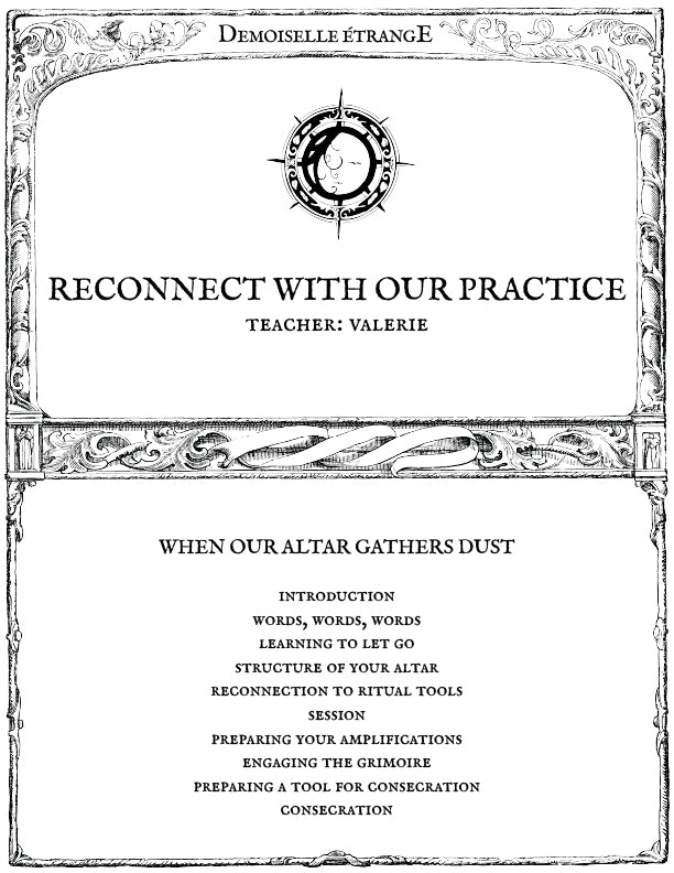 RECONNECT WITH OUR PRACTICE: When our altar gathers dust