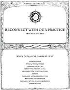 RECONNECT WITH OUR PRACTICE: When our altar gathers dust