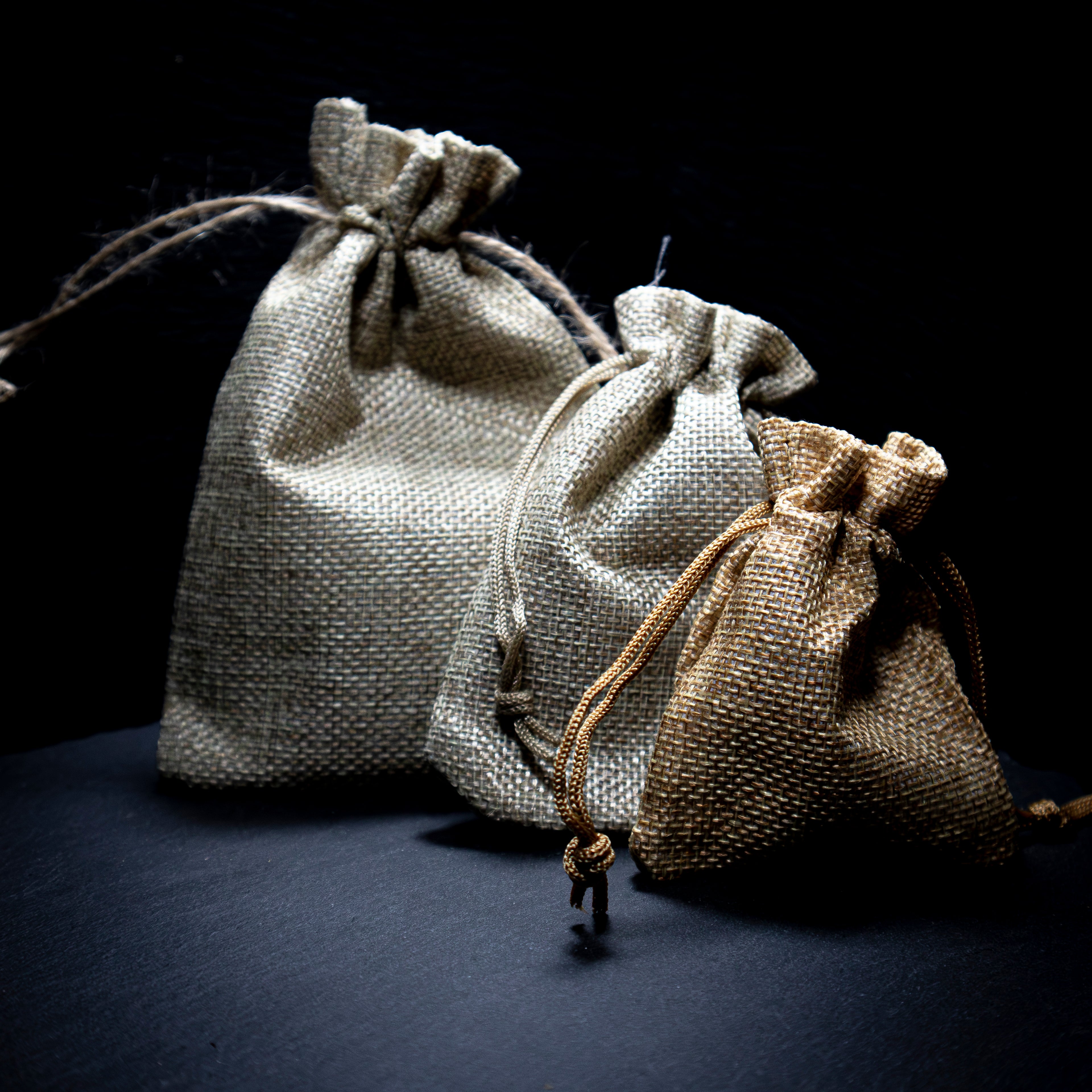 HEMP pouches in various sizes (pack of 3)