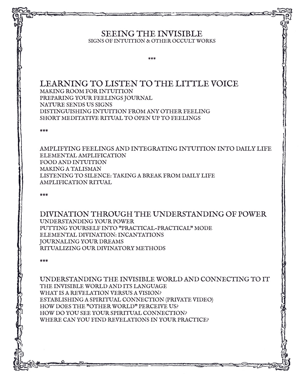 VOIR DANS L'INVISIBLE: Signes de l'intuition & autres travaux oniriques