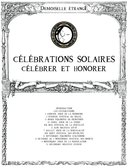 CÉLÉBRATIONS SOLAIRES (N2) Célébrer et honorer