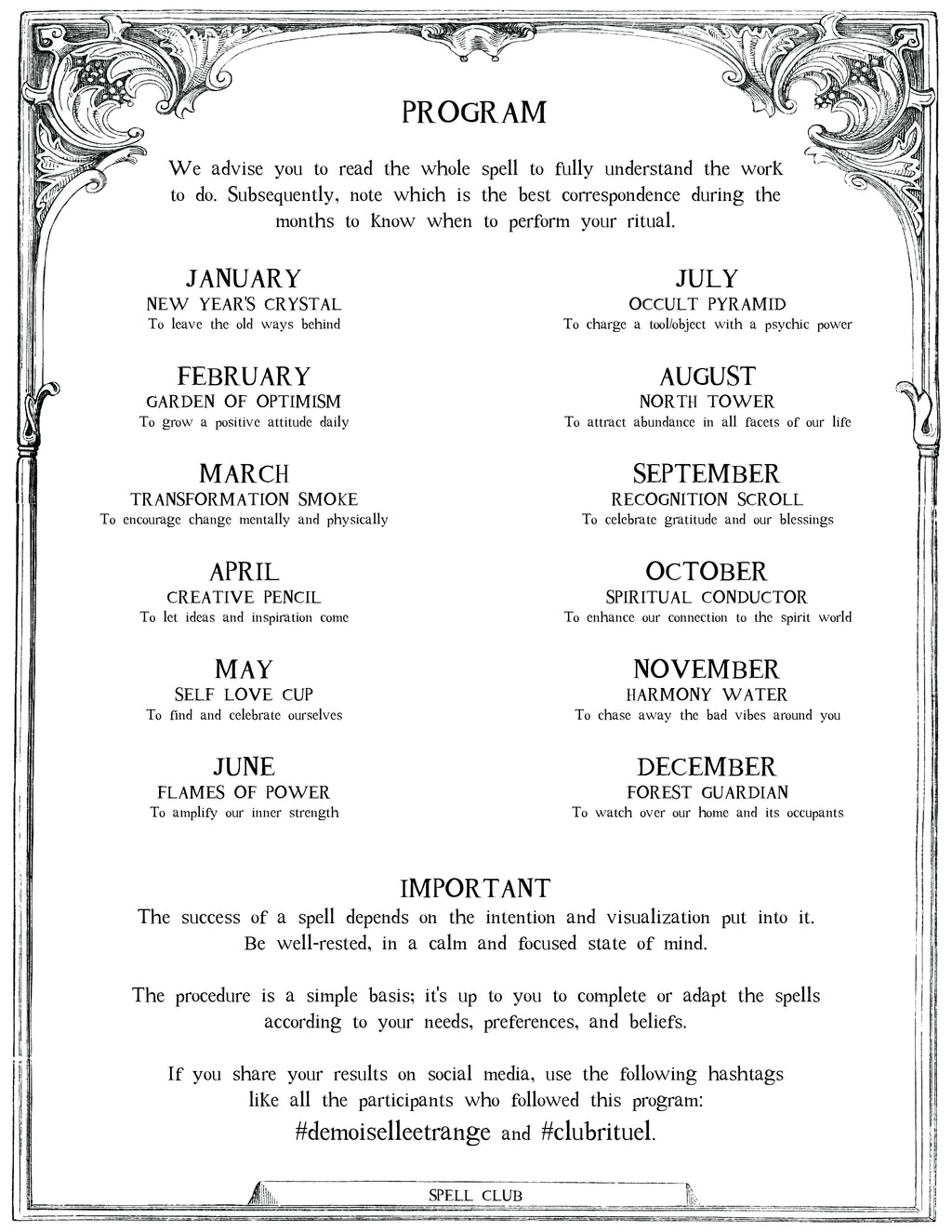 SPELL CLUB: Explore various ritual techniques