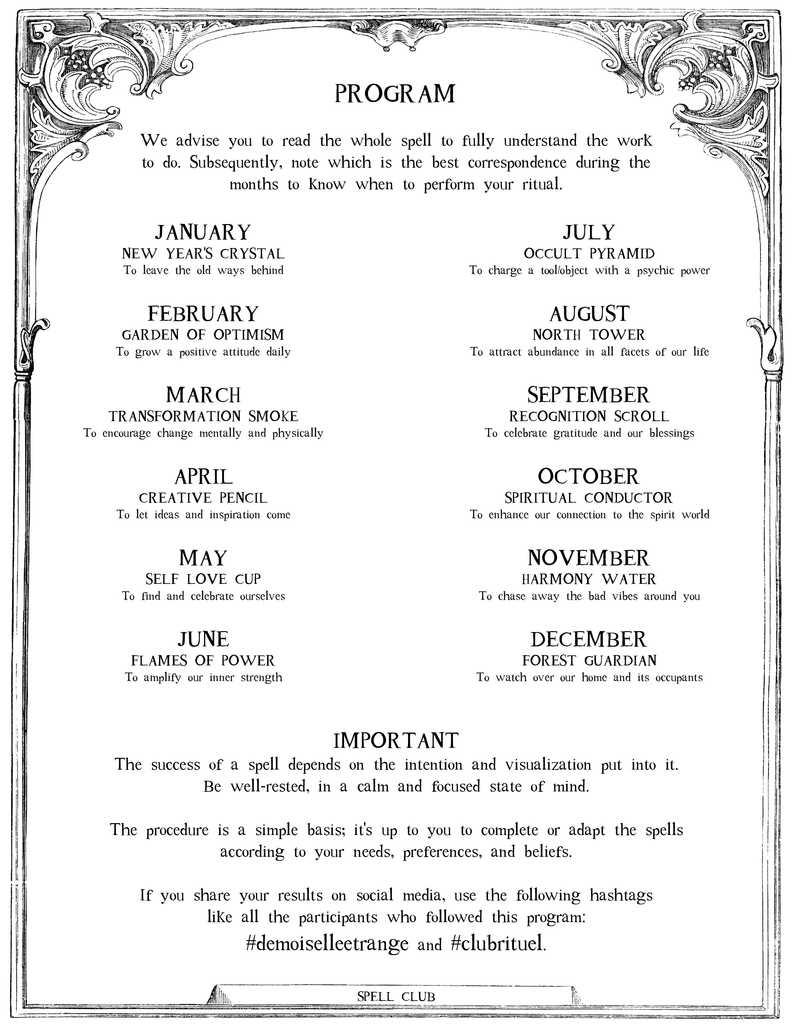 SPELL CLUB: Explore various ritual techniques