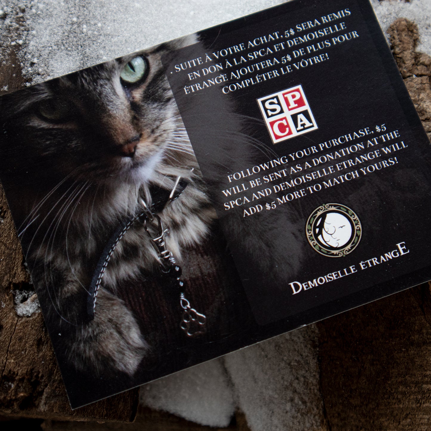 Amulette pour chat OEIL DE TIGRE (Patte)