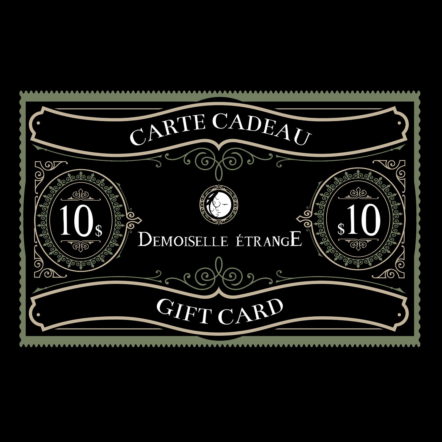 DEMOISELLE ETRANGE $10 Gift card