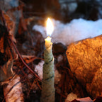 5 Chandelles NATURELLES spiralées